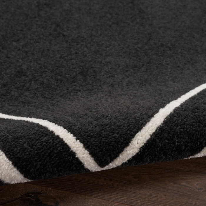 Nourison Home Nourison Essentials Black Ivory NRE02 7 ft. X 10 ft. Rectangle Rug