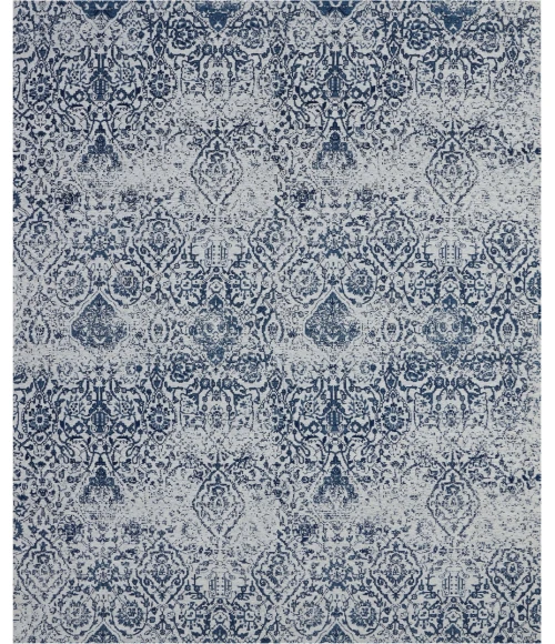 Nourison Damask Area Rug DAS06-Ivory/Navy