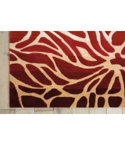 Nourison Home Contour Red CON25 8ft. x 10ft.6in. Rect. Rug