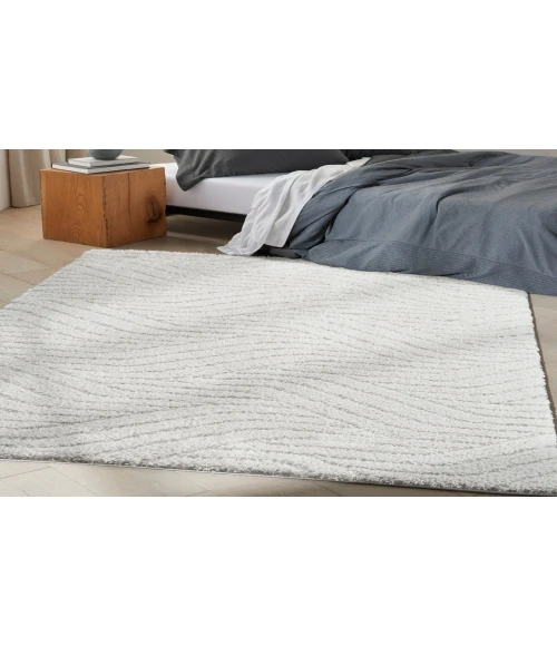 Calvin Klein Surfaces Silver Grey SFC01 5 ft. 3 in. X 7 ft. 3 in. Rectangle Rug