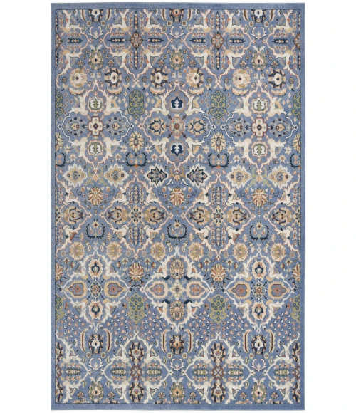 Nourison Allur Light Blue ALR03 7 ft. X 10 ft. Rectangle Rug