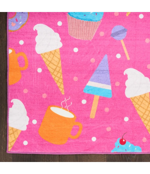 Nourison Home Imagination Pink Multicolor IMA19 3 ft. 5 in. X 5 ft. Rectangle Rug