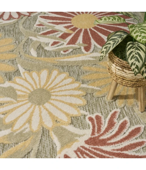 Nourison Aloha Sage Rose ALH33 7 ft. 10 in. X 10 ft. 6 in. Rect. Rug