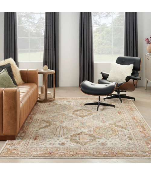 Nourison Sahar Ivory Multicolor SHR01 8 ft. X 10 ft. Rect. Rug