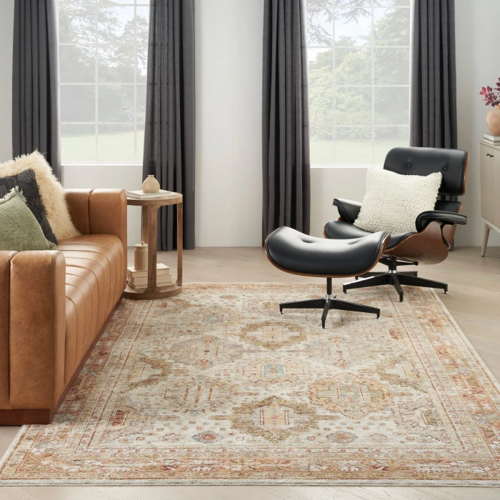 Nourison Sahar Ivory Multicolor SHR01 8 ft. X 10 ft. Rect. Rug
