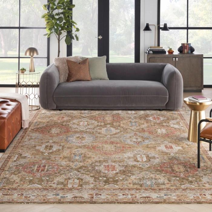 Nourison Sahar Green SHR01 9 ft. X 13 ft. Rect. Rug