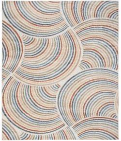 Nourison Home Astra Machine Washable ASW08 Ivory Multicolor 9 ft. X 12 ft. Area Rug