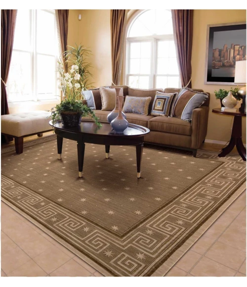 Nourison Home Cosmopolitan Brown CS95 7ft.6in. x 9ft.6in. Rect. Rug