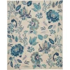 Nourison Home Tranquil TRA02 Ivory/Light Blue 8 ft. 10 in. X 11 ft. 10 in. Area Rug