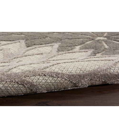 Nourison Aloha Silver Grey ALH05 9 ft. X 12 ft. Rectangle Rug