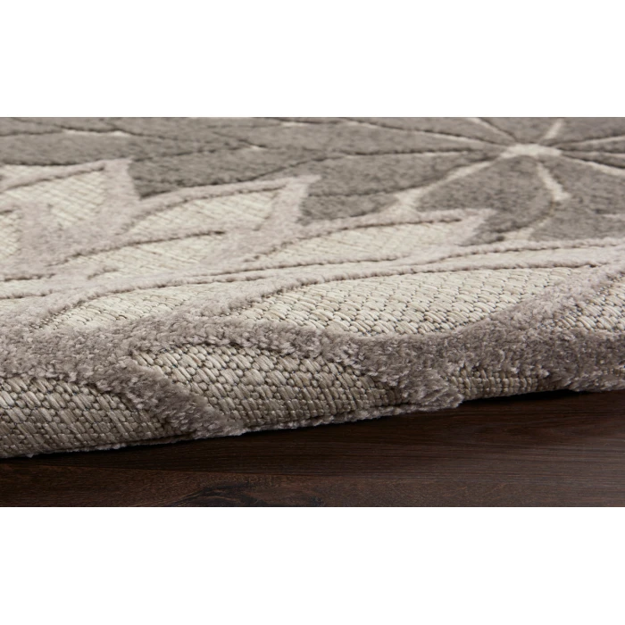 Nourison Aloha Silver Grey ALH05 9 ft. X 12 ft. Rectangle Rug