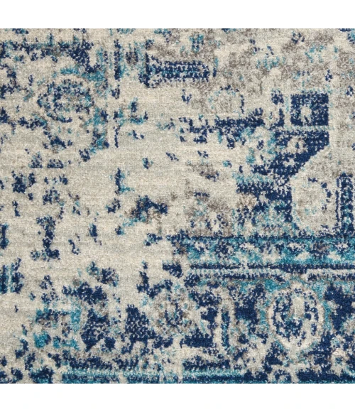 Nourison Tranquil Area Rug TRA06-Ivory/Light Blue