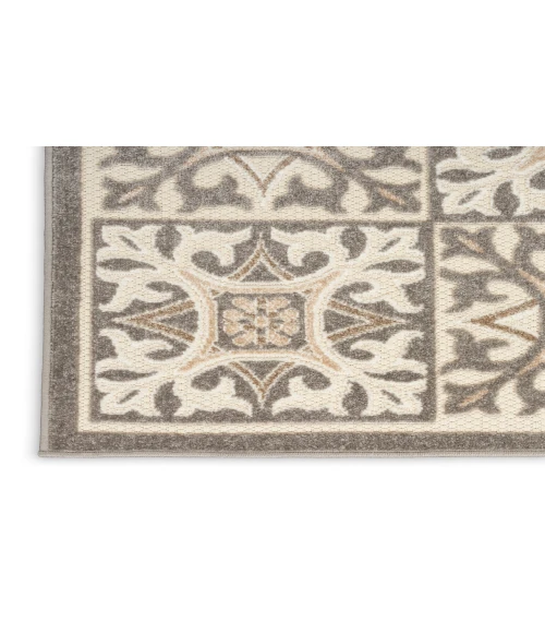 Nourison Aloha Ivory Grey ALH34 2 ft. 8 in. X 4 ft. Rectangle Rug