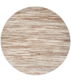 Nourison Home Elation ETN01 Ivory Grey 5 ft. 3 in. Round Area Rug