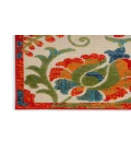 Nourison Aloha Red Multicolor ALH17 2 ft. X 6 ft. Rectangle Rug