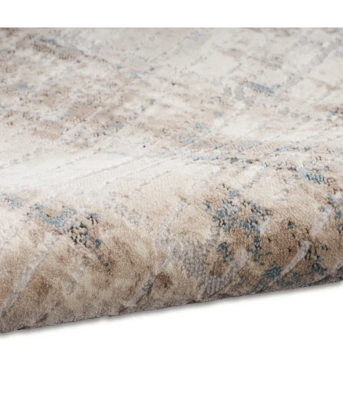 Calvin Klein Infinity Area Rug IFN02 Ivory Grey Blue