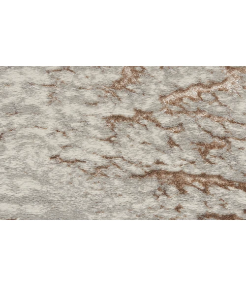 Inspire Me! Home Décor Metallic Grey Mocha MTL02 6 ft. X 9 ft. Rectangle Rug