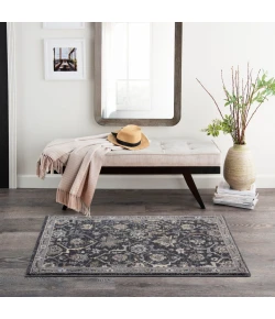 Nourison Home Moroccan Celebration KI385 Navy 2 ft. 2 in. X 3 ft. 9 in. Area Rug