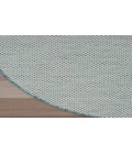 Nourison Courtyard Ivory Aqua COU01 5 ft. Round Rug