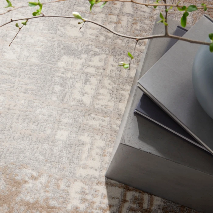 Calvin Klein Rush Area Rug CK950 Ivory/Taupe