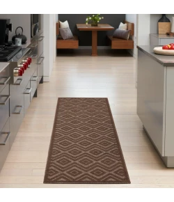 Nourison Home Versatile NRV01 Brown 2 ft. 2 in. X 7 ft. 6 Area Rug