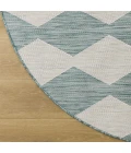 Nourison Positano Aqua POS04 10ft. Round Rug