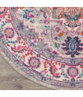 Nourison Passion Area Rug PSN20 Light Grey/Pink 8' x ROUND