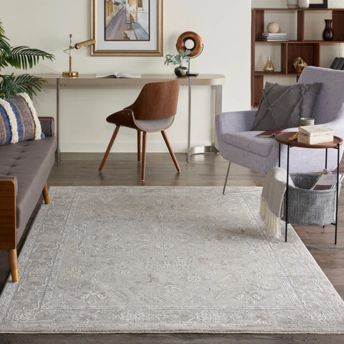 Nourison Infinite Lt Grey IFT01 4 ft. X 6 ft. Rect. Rug