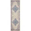 Nourison Home Grafix GRF14 Ivory Pink 2 ft. 3 in. X 7 ft. 6 in. Area Rug