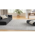 Nourison Astra Machine Washable Grey ASW10 12 ft. X 15 ft. Rectangle Rug