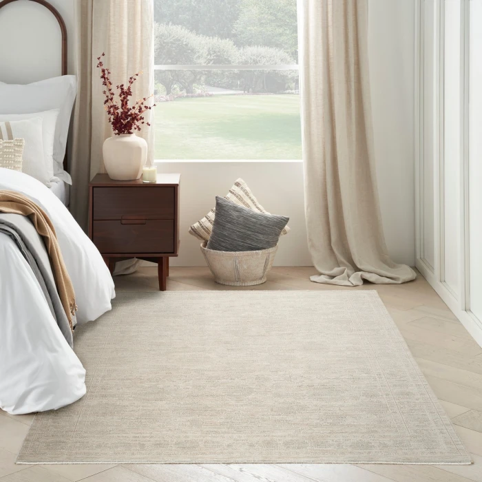 Nourison Shadows Ivory Grey SHW03 4 ft. X 6 ft. Rect. Rug