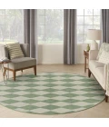 Nourison Positano Blue Green POS04 10ft. Round Rug