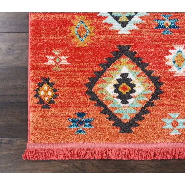 Nourison South Western Red NAV07 2ft.2in. x 7ft.9in. Rect. Rug