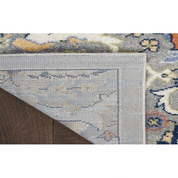 Nourison Allur Grey ALR03 2 ft. 3 in. X 7 ft. 6 in. Rectangle Rug