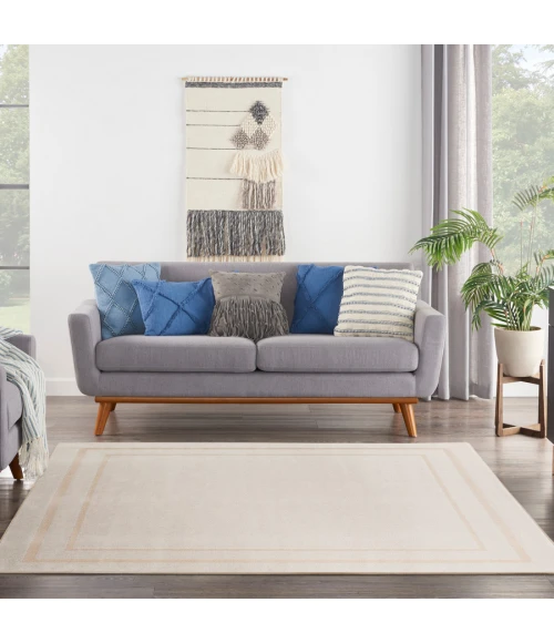 Nourison Home Nourison Essentials Ivory Gold NRE02 7 ft. Square Rug