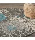 Nourison Passion Round Area Rug PSN17-Charcoal/Blue