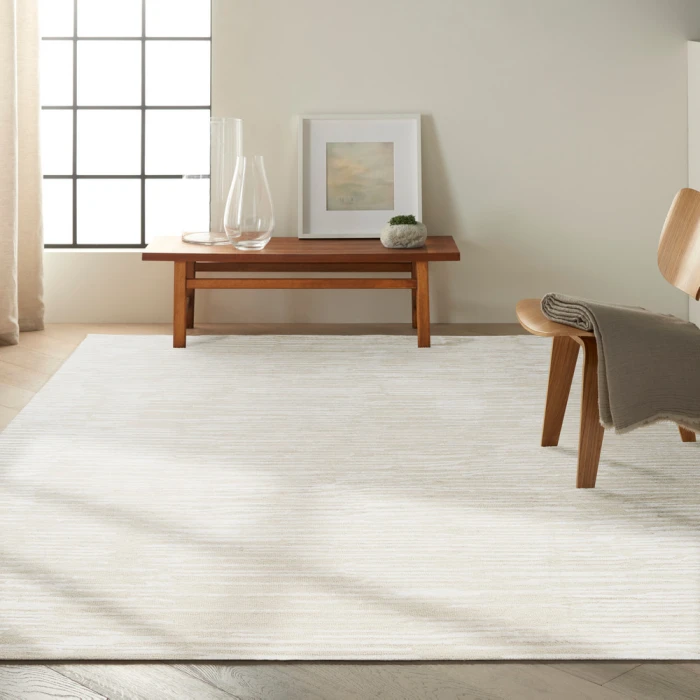 Calvin Klein Linear Area Rug LNR01 Ivory