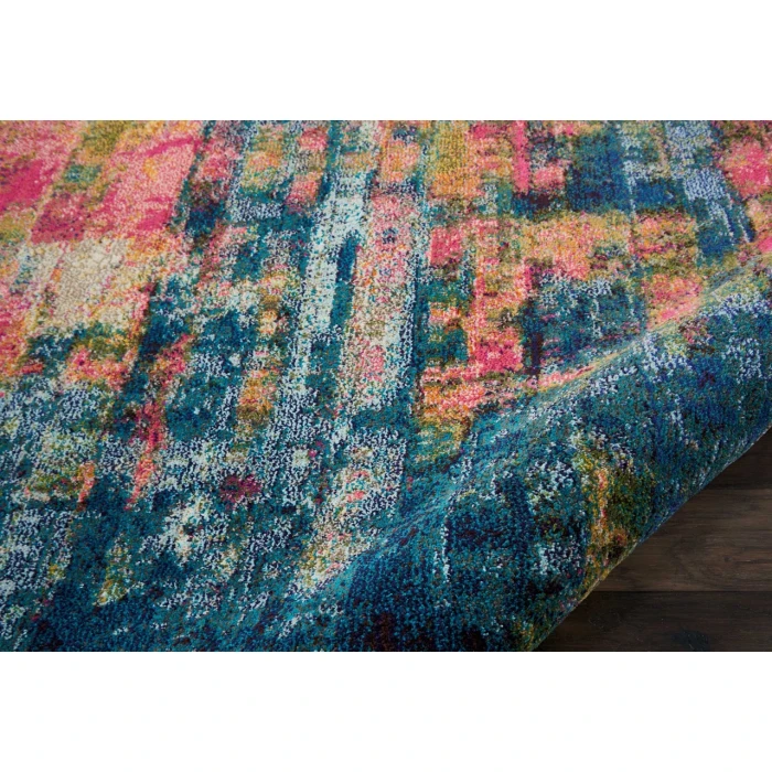 Nourison Celestial Area Rug CES09-Blue/Yellow