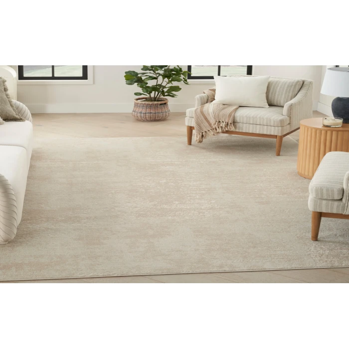 Nourison Serenity Home Ivory SRH06 7 ft. 10 in. X 9 ft. 10 in. Rectangle Rug