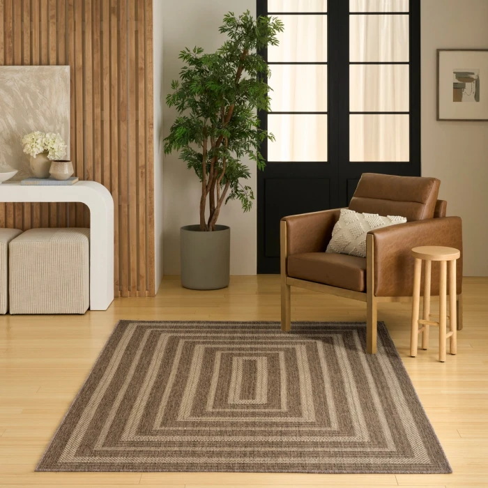 Nourison Tulum Brown TLM04 6 ft. X 9 ft. Rect. Rug