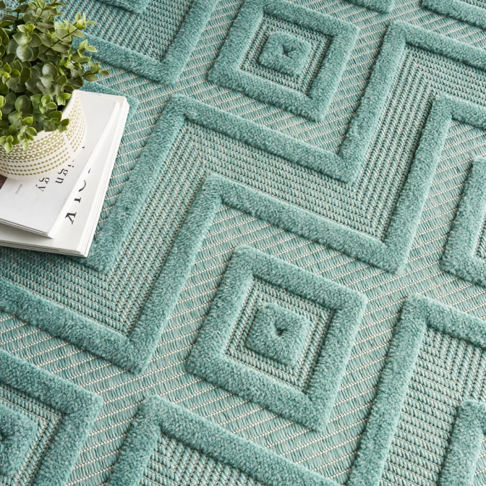 Nourison Versatile Area Rug NRV01 Aqua/Teal