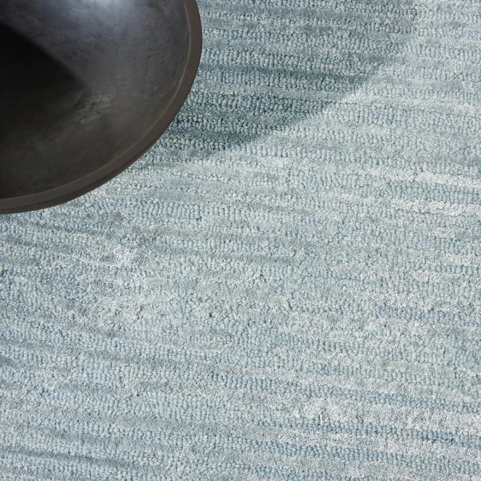Calvin Klein Linear Area Rug LNR01 Light Blue