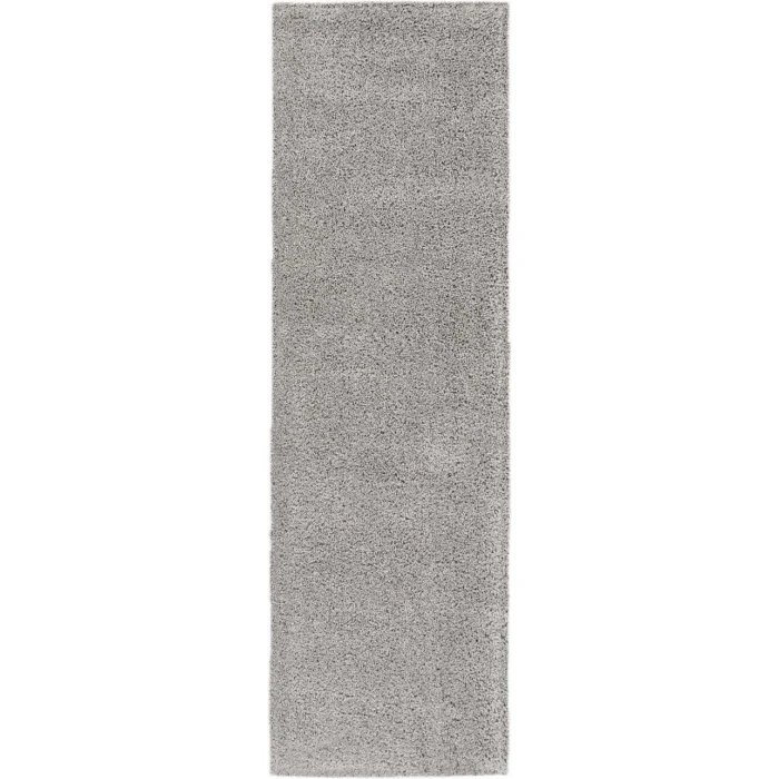 Nourison Malibu Shag Runner Area Rug MSG01-Silver Grey