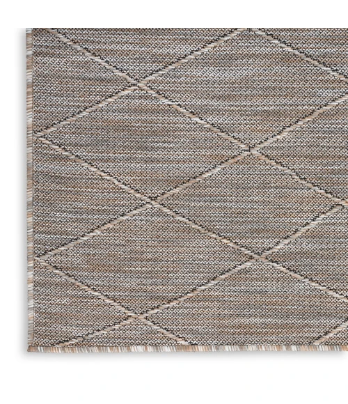 Nourison Washable Solutions Grey/Mocha WSL01 5 ft. X 7 ft. Rect. Rug
