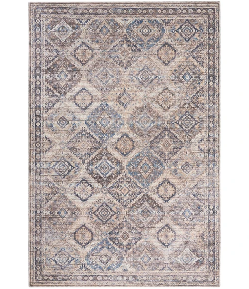 Nicole Curtis Machine Washable Series 1 Area Rug SR103 Ivory/Latte 5' x 7'