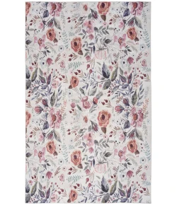 Nourison Home Nourison Washables NWB01 Ivory Pink 5 ft. 2 in. X 7 ft. Area Rug