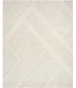 DKNY Pure Patterns PRN01 Ivory Grey 7 ft. 9 in. X 9 ft. 9 in. Area Rug