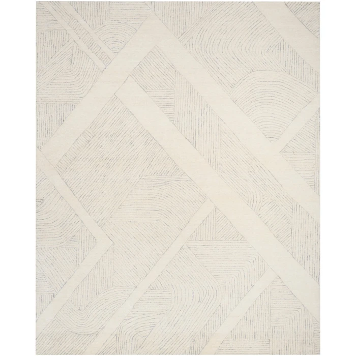 DKNY Pure Patterns Ivory Grey PRN01 8 ft. X 10 ft. Rect. Rug