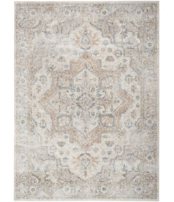 Nourison Home Astra Machine Washable ASW12 Silver Grey 6 ft. 7 in. X 9 ft. Area Rug