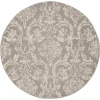 Nourison Home Jubilant JUB09 Grey 5 ft. 3 in. Round Area Rug